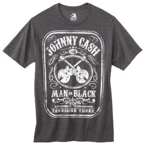 Men's Johnny Cash Man In Back Graphic T-Shirt